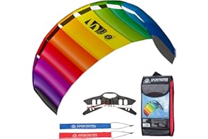 HQ HIGH QUALITY DESIGN 11768250 - Symphony Beach III 1.8 Rainbow, podwójne maty kierownicze, od 12 lat, 60 x 180 cm, wraz z 70 kp sznurkami linowymi 2 x 25 m na nawijarkach ze szlufkami, 2-6 Beaufort