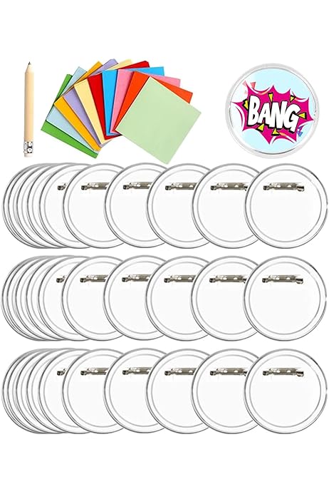 Kit 30 Spille Personalizzabili 6cm - Bottoni Badge Fai Da Te Per Distintivi E Decorazioni - Foto 12