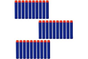 HONGCI 30pcs 7.2cm Blue Refill Darts Foam Bullet Darts for Nerf N-strike Elite Series Blasters Kid Nerf Toy Gun Darts Refill