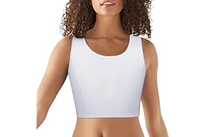 Jumwa Liant de poitrine de femme pour la transgenre FTM Cosplay Courte Corset Borelot BH Débardeur (S-5XL)