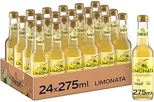 Lurisia La Nostra Limonata, Bevanda Analcolica Prodotta con gli Estratti delle Tre Fioriture del Limone, Gusto Dissetante - 24 Bottiglie in Vetro da 275ml