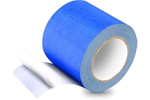 HONGTAISHENG PE Ruban de Bâche, Ruban de Réparation pour Bâches en Tissu, Patchs de Bâche, 5M*8CM, pour Bâche de Camion, Auvent, Tente, bleu