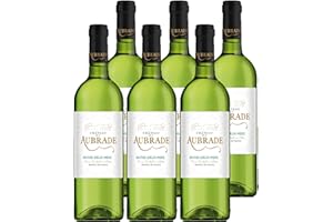 CASTEL CHATEAUX GRANDS CRUS Château de l'Aubrade - AOP Entre-Deux-Mers - Vin Blanc – Millésime 2021 - Lot de 6 bouteilles x 75cl