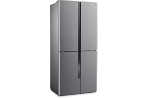 Gorenje NRM8182MX Side by Side Kühl-Gefrierkombination / 182cm/ 394 Liter/NoFrost Plus / MultiFlow 360° / CrispZone mit Feuchteregler / ConvertFreshZone / Twist Ice Maker / FastFreeze / Edelstahl-look
