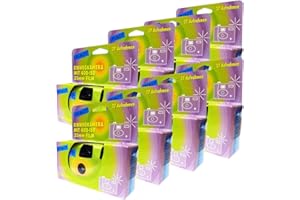 8 x 1A Photo PORST Einwegkamera/Partykamera/Hochzeitskamera (je 27 Fotos, mit Blitz, 8-er Pack)