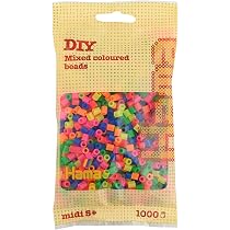 Hama – Sachet De 1000 Perles Midi Beige (lot De 2) – Loisir Créatif, Enfants Dès 5 Ans