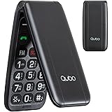 Qubo Flip Telefono per anziani GSM, Cellulare per anziani, Display da 2,4'', Volume alto,Funzione SOS, Supporto Dual SIM,Chia