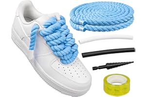 Endoto Lacci Corda per Air Force 1 Scarpe, Stringhe Spesse Grossi e Grandi, Rope laces Kit per Sneaker