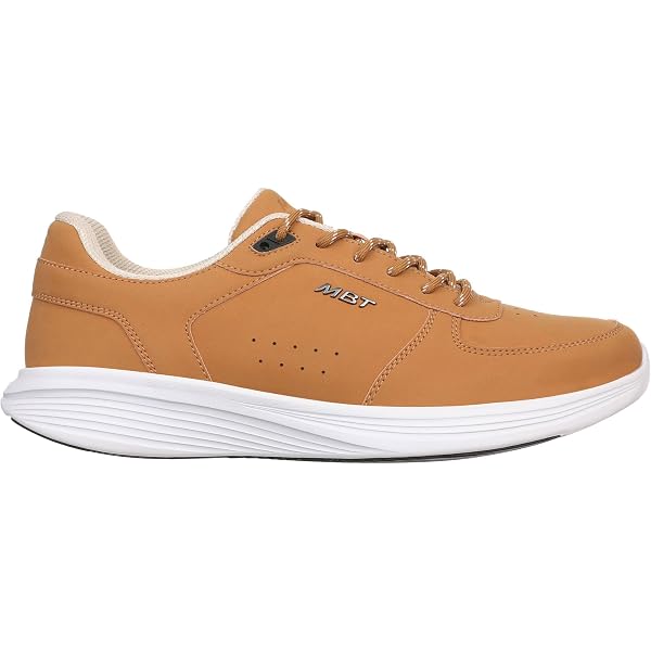 MBT-1997 Leather Winter Sneakers Casual da Donna. Scarpe Sportive Eleganti Anatomiche e Comode Calzature Fisiologiche Confortevoli e Stabili con Suola Curva. Sneakers in Pelle con Lacci. Colore Nero