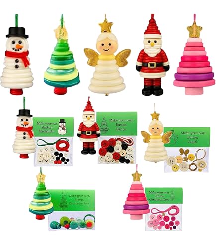 Kinder Bastelset Weihnachten DIY Christmas Button O Produktbild-Vorschau 7