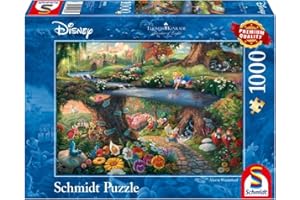 Schmidt , Thomas Kinkade: Disney Alice in Wonderland Puzzle - 1000pc , Puzzle , Ages 12+ , 1 Players