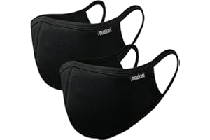 Reusable Face Mask | Face Masks Washable UK | 3 Layer Face Mask | HeiQ Viroblock | Breathable Face Mask | Sporty | Sizes for Men, Women, Teens & Kids | With & without Adjustable Ear loops | By Maskari