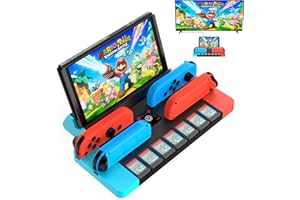 GKEAPZA Estación de carga para TV con estación de carga Joycon, Switch OLED TV Dock Station con fuente de alimentación 4K HDMI TV, base de repuesto con interfaz/controlador de conmutador, estación de carga y