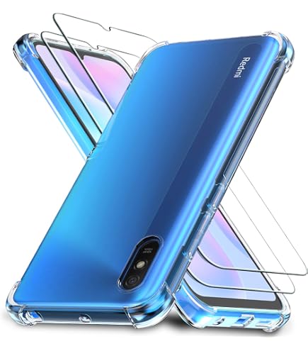 Pack Coque Silicone + Verre Trempé Pour Xiaomi Redmi 9A - Little Boutik, Neuf !