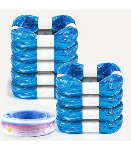 Ricarica Secchio Pannolini - Confezione Da 12 Rotoli | Pellicola Extra Spessa 4.5m | Compatibile Con Tutti I Secchi - Foto 5