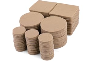 Abeillo Furniture Pads 56Pcs Self Adhesive Furniture Felt Pads for Furniture Feet, Anti Scratch Floor Protectors for Furniture Feet Chair Legs, Protect Your Wood Floor, Tiled Floor