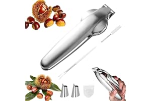 magnetspiele 1 PCS Maroni Schneider, Chestnut Opener Kastanien Schneider, Edelstahl Maronen Schneiders, Maronizange, Walnüsse Nußknacker, Trockenobst Öffner für Walnüsse, Kastanien, Nüsse