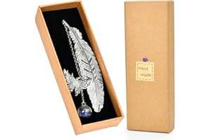 CASLEOVF Valentine's Gifts for Her:Metal Butterfly Feather Bookmark, Romantic Valentine's Day Gifts for Women Girlfriend Wife Mum, Unique Presents for Birthday Anniversary