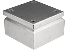 RS PRO Edelstahl Klemmenkasten IP66, BxTxH 150mm x 150mm x 80mm