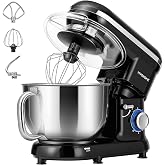 VIVOHOME Professional Mixer 10 Speeds 1500w Steel Bowl | Silent with Pulse Function Planetary System Bowl 5.7L Stainless Stee