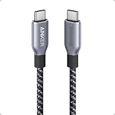 Anker Prime USB C to USB C Cable, 240W 3FT Fast Charging USB C Cable, High Durability Recycled Nylon Braided Cord for iPhone