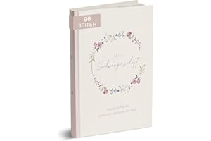 MINTKIND® Schwangerschaftstagebuch "Meine Schwangerschaft" A5 Blumen Rosa I Hardcover Tagebuch zum Eintragen I Geschenk für Schwangere und werdende Mütter | Schwangerschaft Fotoalbum Baby Album