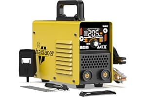 haxiaoer 205A Stick Welder 240V UK Plug - 2 in 1 MMA Lift TIG ARC Welder Machine Full Kit with Digital Smart LCD Display Inverter Arc Welding Machine, IGBT, 10 Welding Rods