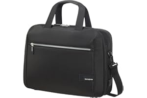 SAMSONITE LITEPOINT - Rozszerzalna torba laptopa 15,6 cala, 40,5 cm, 17,5/22 L, czarny (czarny)