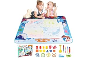 Chellago Spielzeug Kinderspielzeug ab 1, 2, 3 Jahren - Malmatte mit Wasserstift, Aqua Magic Doodle Painting Mat Geschenk zum Geburtstag oder als Belohnung für Mädchen und Jungen von 1, 2, 3 Jahren