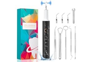 ‎HASSOKON Zahnreinigung Set,HassoKon Zahnreinigungsset für Pflege von Zahn Zu Hause,Es gibt 4 einstellbare Modi und 3 austauschbare Reinigungsköpfe