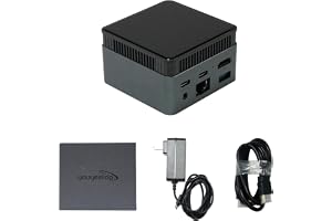 Youyeetoo BY53 Mini PC, Intel N150 CPU - upp till 3,6 GHz, 12 GB LPDDR5 4800 MHz RAM, 0 GB - M.2 NVMe SSD, Mini-speldator, med USB-C DP, HDMI 2.0 4K, för kontor/HTPC (BY53 (12 GB + Ingen SSD))