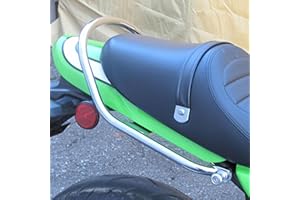 Midimttop Motorrad Zubehör Replacement for Z900RS Z 900RS Z 900 RS 2018 2019 2020 2021 2022 2023 2024 Hinten Stoßstange Passagier Sitz Hand Griff Haltegriff schiene (Chrom)