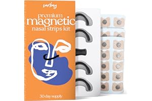 SORBAY Magnetic Nose Strip Breathing 60pc Nose Magnet for Breathing Magnetic Nasal Strips Magnet Nose Magnets Anti Snoring Devices - Snoring Aid Skin Friendly Nose Strips (UK Brand)