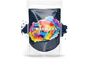 MARBLERS Mica Powder [Blue Black Pearl] 3oz (85g) | Cosmetic Grade | Epoxy Resin Pigment | Dye | Non-Toxic, Vegan, Cruelty-Free | Nail Art | Slime, Bath Bomb, Candle & Soap Making