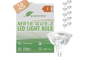 10x GU 5.3 MR16 LED 12V | ersätter 35 W | varmvitt 2700 K | 3W 300 lm | 38° Strålningsvinkel