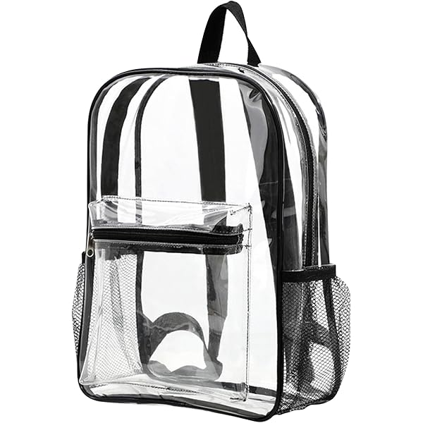 Uzztfa Transparenter Rucksack 40x30x12cm - Antistatische Reinraumtasche Aus PVC