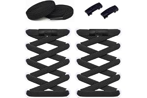 XHZaoan No-Tie Elastic Shoelaces for Kids & Adults | Heavy Duty Tieless Shoe Laces for Sneakers and Running Shoes, Elastic Shoelaces with Strong Lock and Speed Shoestrings