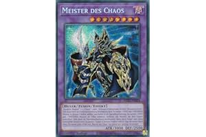 MP23-DE018 - Meister des Chaos - Secret Rare - Deutsch - 1. Auflage - 25th Anniversary Tin: Dueling Heroes Mega Pack Einzelkarten - mit LMS Trading Fieldcenter-Karte