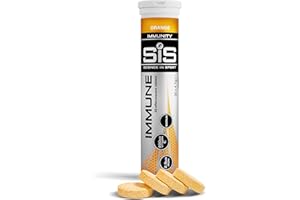 Science In Sport Immune Effervescent Tablets – 20 Orange Flavour Immunity Tablets – 200mg Vitamin C & 2.5mg Iron – Supports Immune System & Reduces Fatigue – Low Calorie, Vegan-Friendly