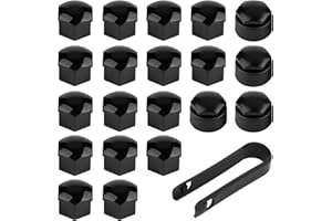 YIAJIA 17mm Wheel Nut Covers with Removal Tool - 20Pcs Hexagonal Wheel Nut Caps, 16 Standard Ones 4 Locking Ones, Universal Fit Automotive Exterior Accessories -1