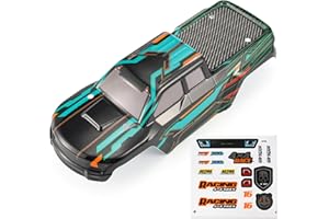 HAIBOXING Coque de Carrosserie de Voiture RC, 1/16 RC Car Body Shell 16889 Orange Accessoire D'assemblage （889-BM01）