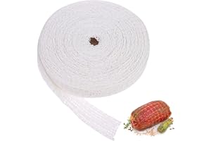HAOMIAN 50m Meat Netting Roll,Size 18,Elastic Smoked Meat Poultry Ham Netting Meat Butcher Twine Net Roll Wrapping Net,Beef Netting Roll for Meat Cooking Meat Sausage Making, Kitchen Tools