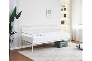 HOGAR24 ES | Sofá Cama de Metal | Base para Colchón 90 x 190 | Estructura de Cama Metálica Practica y Funcional | Fácil Montaje