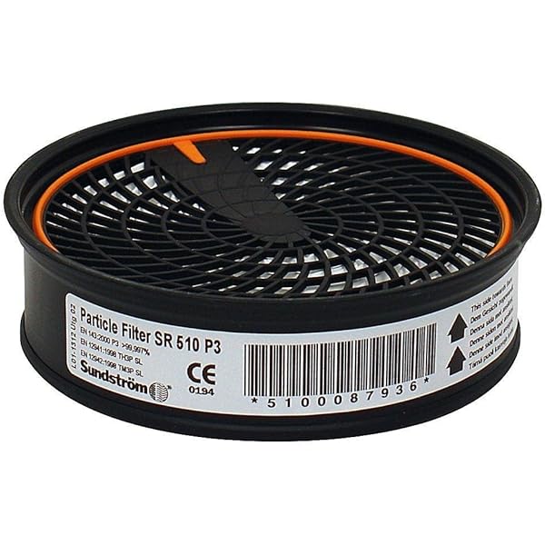 Masque Respiratoire Sundström SR 100 – Demi-Masque Silicone, Filtres Gaz & Particules, Confort