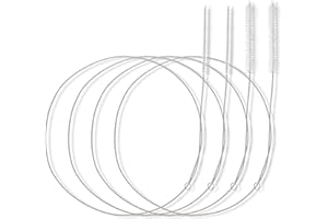 Teaaha 4-stück Abflussbürste - Extra Lange Edelstahl Pfeifenreiniger, Multifunktionale Flexible Reinigungsbürste für Fütterungsrohr, Schiebedachabfluss, Kühlschrankabfluss & Auto (4teilig)