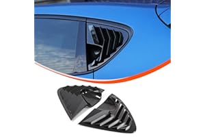 METYOUCAR Garniture de fenêtre décorative triangulaire en ABS pour vitre latérale arrière de voiture, pour SEAT Leon MK2 2008-2012 (motif fibre de carbone)
