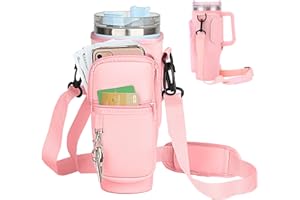 DAKLUNAR Stanley Cup 40oz torba do noszenia z uchwytem na telefon komórkowy, regulowany pasek na ramię, karabińczyk, etui ze słomką - akcesoria Stanley Cup