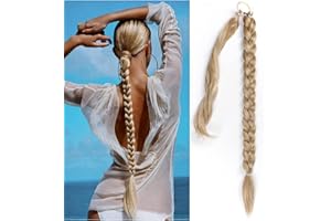 Wekuw przedłużeć złoty kucyk długie włosy warkocze