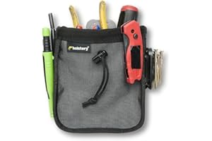 Big Joey Pouch PRO | Clip-On Tool Belt Bag for Tools, Screws, and Nails - Great for an Electrician, HVAC Tech, Plumber, Carpenter, Contractor, Handy Man, and Any Tradesperson - Metal Clip