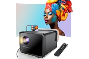 Weelikeit Projecteur, Mini projecteur Portable 1080P HD 4K, projecteur Home cinéma avec 5G WiFi 6 et Bluetooth, projecteur vidéo extérieur pour Phone/Android/TV Stick/HDMI/USB/Ordinateur Portable/PS5